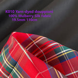 Yarn-dyed douppioni (silk)