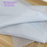 Mulberry Silk  Organza Jacquard Fabric