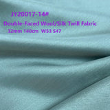 Double-Faced Wool/Silk Twill Fabric