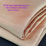 Yarn-dyed douppioni (silk)