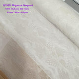 Mulberry Silk  Organza Jacquard Fabric