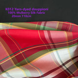 Yarn-dyed douppioni (silk)