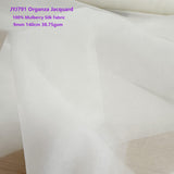 Mulberry Silk  Organza Jacquard Fabric